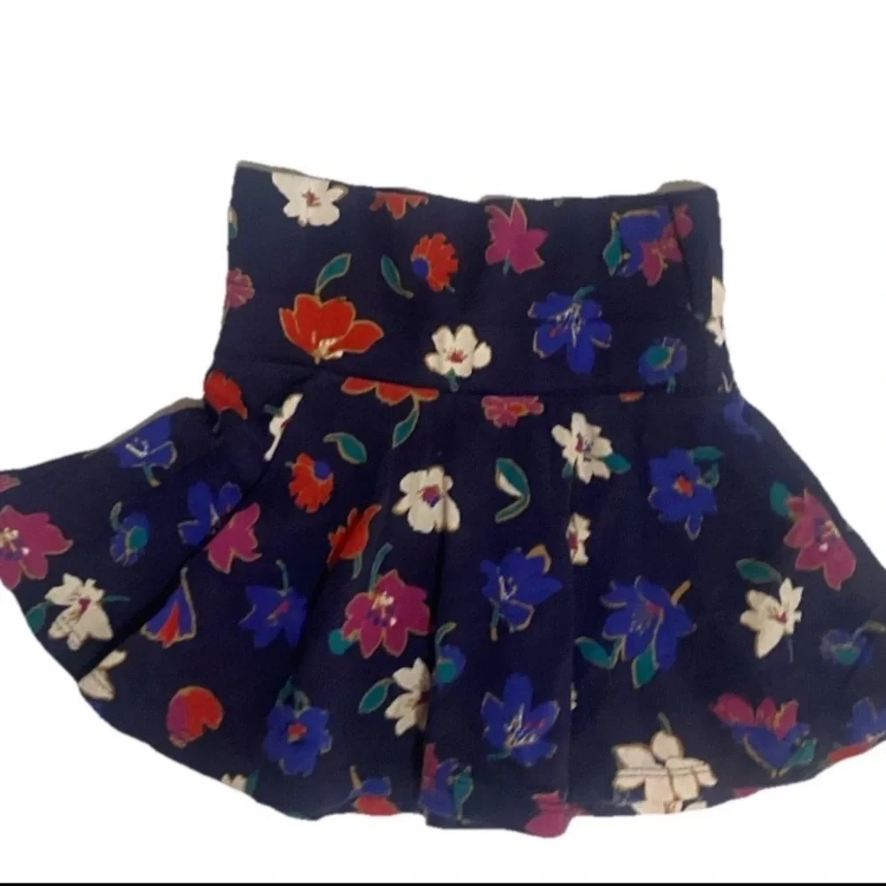 Carters Girls 2T Navy Blue Fair Isle Cardigan & 18-24m Floral Old Navy Skirt Lot - Picture 10 of 11